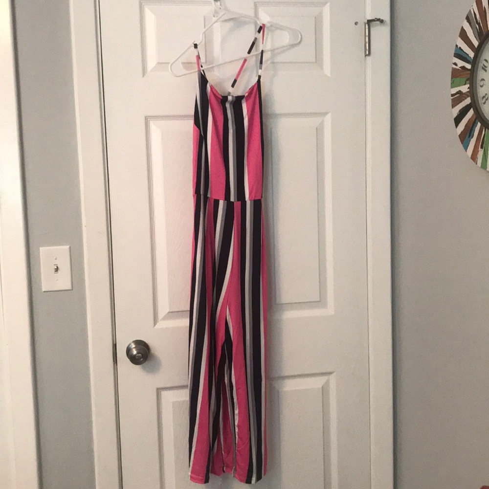 Striped jumpsuit